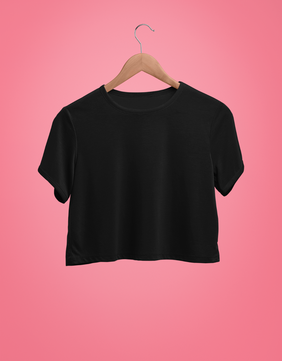 Crop T-shirt : Black