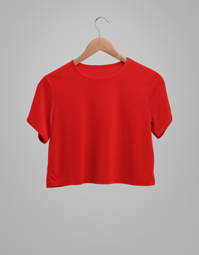 Crop T-shirt : Red