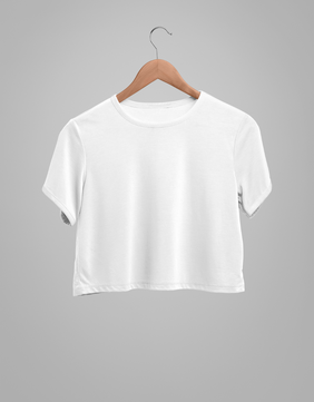 Crop T-shirt : White