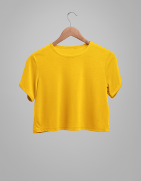 Crop T-shirt : Yellow
