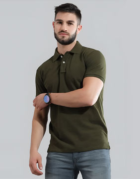 Polo : Olive Green