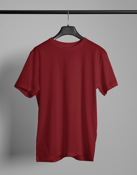 Maroon V Neck T-shirt