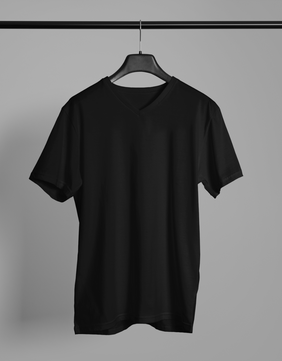 Black V Neck T-shirt