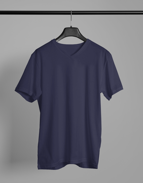 Navy Blue V Neck T-shirt