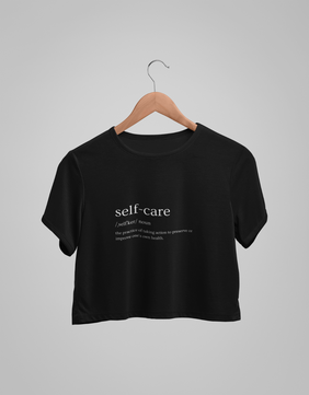 Self Care Black Cropped